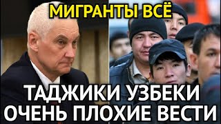 МИГРАНТЫ ПОТЕРЯЛИ ВСЁ! Белоусов Жёстко Ударил По Иностранцам/Очень Плохие Вести Для Таджиков Узбеков