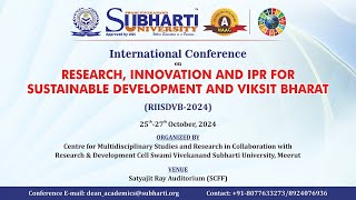 Research, Innovation and IPR for Sustainable Development and Viksit Bharat