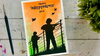 Easy Independence Day Drawing | Poster Colour Independence Day Painting