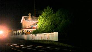 Australian Steam Trains - D3 639 and Y112 gallop past Lal Lal Station.