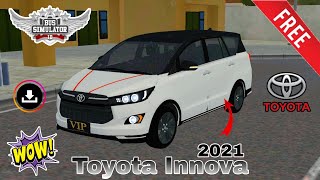 New Toyota Innova 2021 Car Mod & Livery For Bussid | 💯 % Free Mod | #mods #bussid #bussidmods #mod