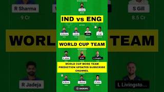 INDIA vs ENGLAND Dream11 Team Prediction Today 2023