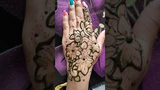 flowers mehndi design 🌸🌸| lotus mehndi design❤ #shorts