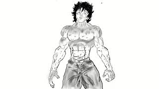 Time Lapse Of Tracing Baki Hanma From Baki