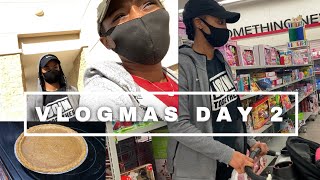 VLOGMAS DAY 2 | Christmas shopping | Making my First pie