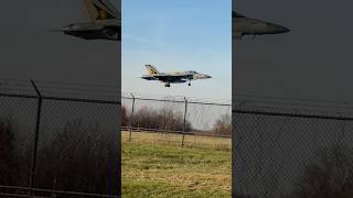 F/A-18 hornet closeup landing. Awesome lighting! VFA-105 Gunslingers