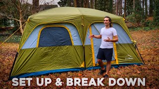 How To Setup & Break Down Cabin Tent | L.L Bean Acadia 8-Person