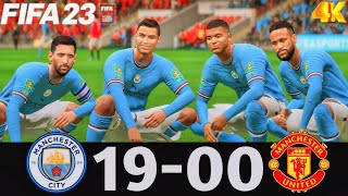 FIFA 23 - What Happen If Ronaldo Messi Neymar Mbappe Play Together On Manchester City