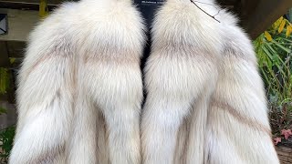 Golden Island Fox fur coat