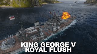 World of Warships - King George Royal Flush