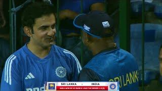 Gautam Gambhir did this gesture for Srilanka Coach Jaysurya after India Win 1st T20 against Srilanka