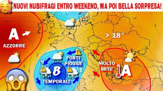 METEO WEEKEND: PERTURBAZIONE ATLANTICA CON PIOGGE E TEMPORALI SULL'ITALIA, ECCO DOVE. POI IMPREVISTO