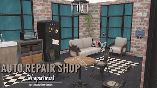 AUTO REPAIR SHOP W/ APARTMENT | The Sims Freeplay |House Tour | Floor Plans | Simspirational Designs