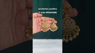 Price : 480/- plus shipping#onegramgoldjewellery#jewellery#earrings#antiquejewellery