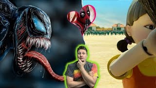 Reacting to SQUID GAME vs. DEADPOOL, JASON, VENOM, Freddy!