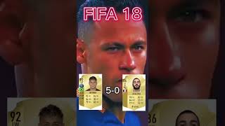 Neymar Vs Benzema in every fifa. #shorts