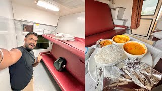 Private room with UNLIMITED FOOD DINING || Bangalore Rajdhani 1st class AC COUPE FOOD REVIEW