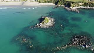 Monkey Island - Riverton, New Zealand - drone 4k