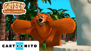 Grizzy e os Lemingues | Compilação de aventuras na praia | Cartoonito