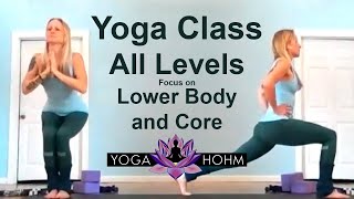 Yoga Class All levels Lower Body and Core