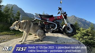 Honda ST 125 Dax 2023 - s jazvečíkom na výlet okolo celého Slovenska - motoride.sk