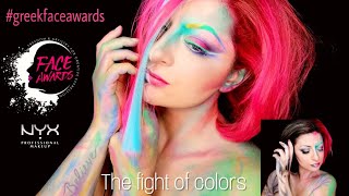 The fight of colors - Nyx #greekfaceawards 2018 Entry  | Litsa G.