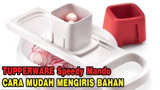 TUPPERWARE Speedy Mando | CARA MUDAH MENGIRIS BAHAN