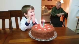 Luka birthday singing with dedo, December 2016