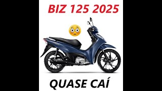 BIZ 125 2025.  Quase caí. Primeira vez usando esse tipo de câmbio. R$ 16.090,00 SP