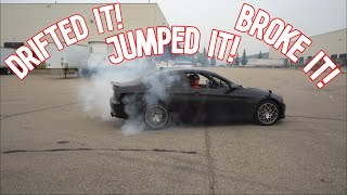 Single turbo BMW 335 Jumped, Drifted & Broken