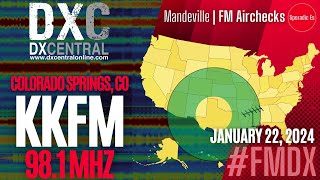 98.1 | KKFM | Colorado Springs, CO | Mandeville | Sporadic Es | 1018 miles