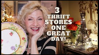 One Day -Three Thrift Stores! Decorate With Me & A Shocking Find