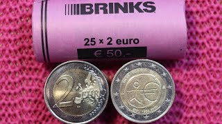 Belgium EMU 2 Euro Coin Roll Hunting 68NL