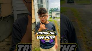 TRYNG THE LEGO FILTER #shorts #lego