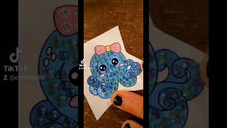 diamond paint this cute baby octopus with me! #satisfying #diamondpainting #cute #fun #octopus #diy