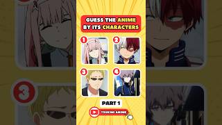 GUESS THE ANIME BY ITS SUPPORTING CHARACTERS part 1 🔥 ANIME QUIZ #anime #animequiz #animechallenge