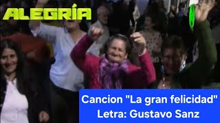 Canción "La gran felicidad", letra de mi autoría con bastante ritmo. Imágenes de Terapia de Música