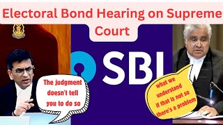 Senior Advocate Harish salve representing SBI on Electoral Bond case #sbi #electoralbonds #cji