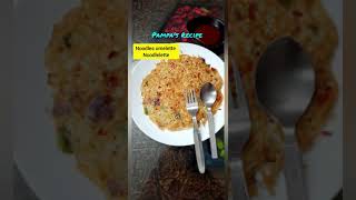 noodles omelette | noodles omelette recipe | omelette with noodles