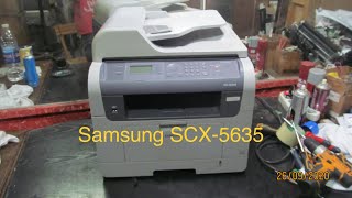 تنضيف ملفات وسكانر برنتر سامسونج ٥٦٣٥ (ج١) Samsung SCX-5635FN Clutch&Scanner Cleaning