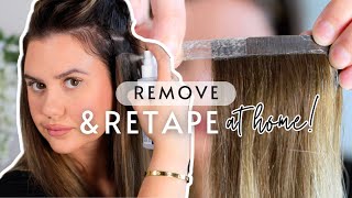 How to Remove Tape in Hair Extensions at Home!