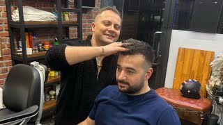 Hair Cut in Real Barber Shop | UnderCut Hair Style