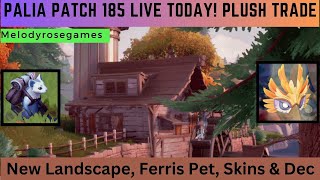 Palia News! Patch 185 Today! Plush Trading, Landscape, Outfits, Furniture, Rocks, Logs, Pet & More