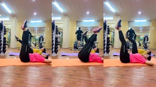 Deepika Singh Gym dance with workout