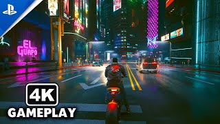 Cyberpunk 2077 PS5 Open World Free Roam Gameplay in 4K 60FPS