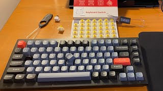 Keychron v1 gateron milky yellow pro lubed