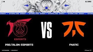 PSG vs. FNC | Worlds 2021 Групповая стадия День 3 | PSG Talon vs. Fnatic