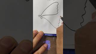 Butterfly drawing #quickdrawing #drawingtutorials #art #drawingideas #shorts #youtubeshorts