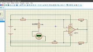 4.5mA Constant Current Source design simulated on Proteus | Electrical Engineering | Circuits