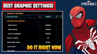 Marvel's Spider-Man 2 Best Graphics Settings || Performance OR Fidelity Mode Which One?